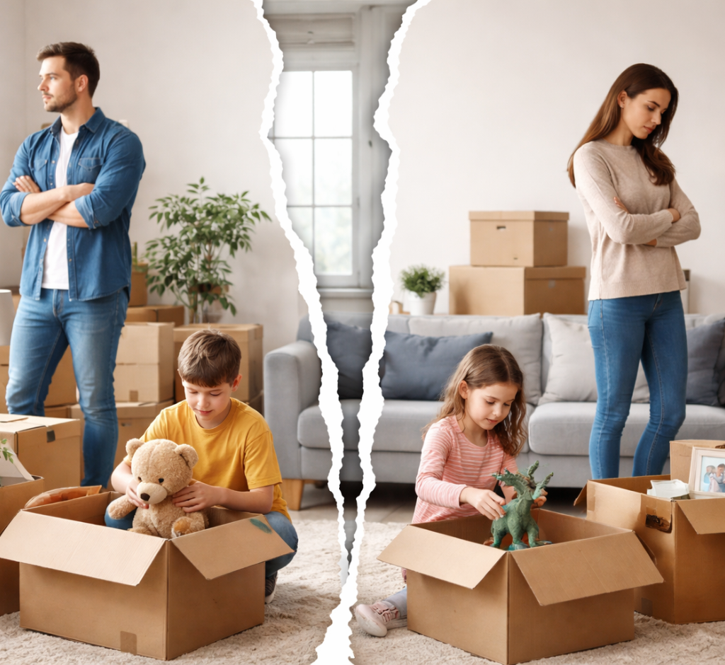 Separación con hijos cómo dividir una casa sin dividirlo todo